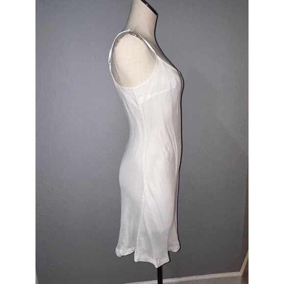 Pure + Good Anthropologie Women’s Ivory Cupro Slip Dress size M Fairy Coquette - Picture 7 of 12